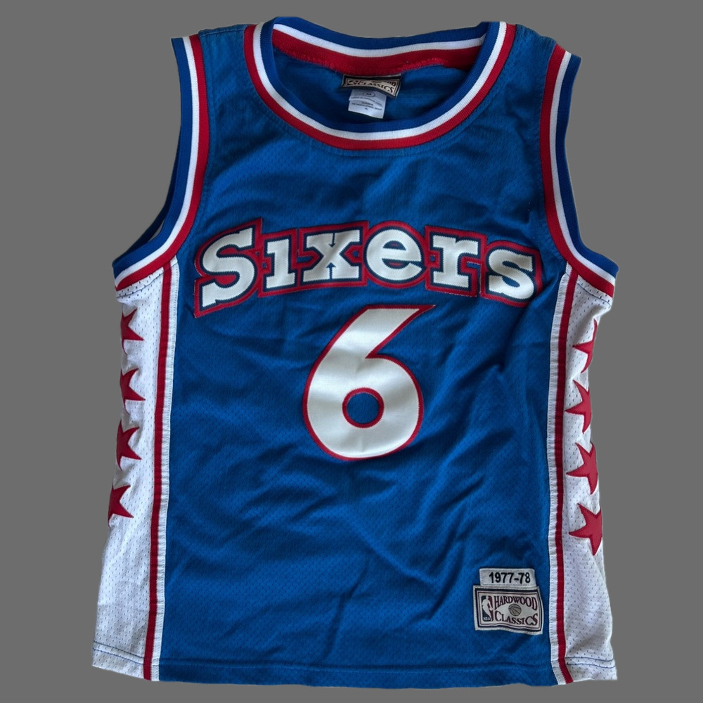 Julius “Dr. J” Erving Philadelphia 76ers NBA Hardwood Classic Basketball Jersey